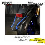 Hayaidesu Rear Fender Protector Cover Aerox Old Aksesoris Decal Variasi Carbon Pelindung Body Aerox