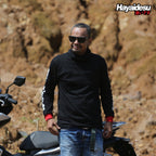 Hayaidesu Black Logo Print T Shirt Long Sleeve