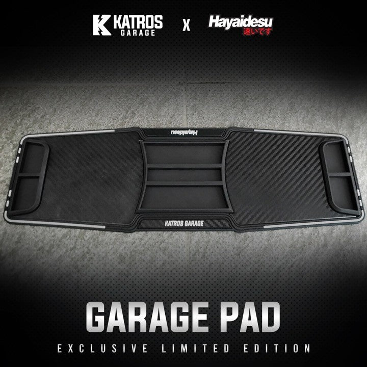 GARAGE PAD - KATROS GARAGE X HAYAIDESU Alas Standar Tengah Motor Multifungsi