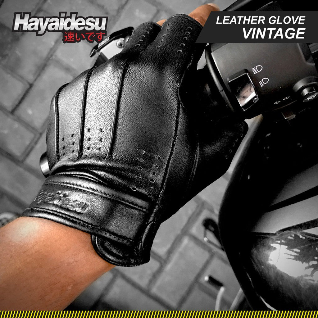 Hayaidesu Gloves Vintage Half Finger