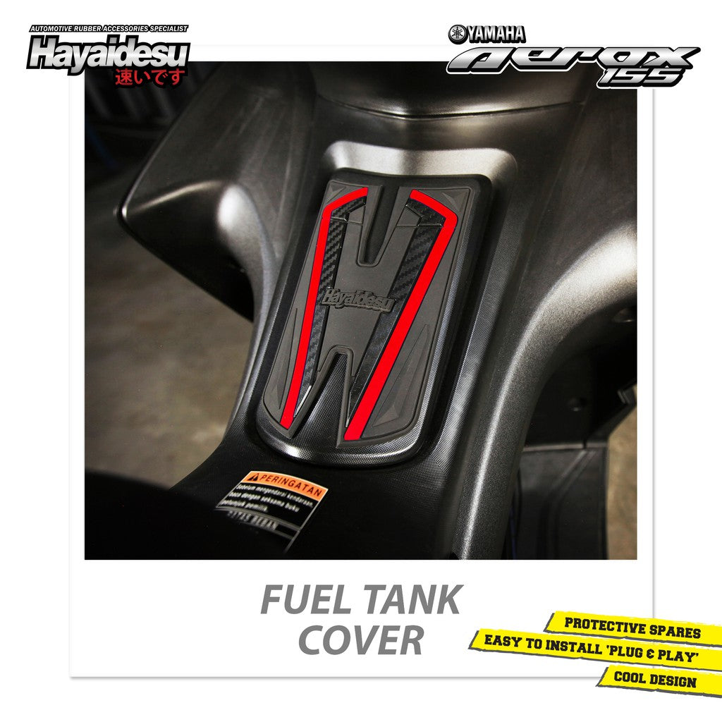 Hayaidesu Tank Pad Protector Cover Aerox Old Aksesoris Decal Variasi Carbon Pelindung Tutup Tanki