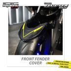 Hayaidesu Front Fender Protector Cover AEROX OLD Aksesoris Decal Variasi Carbon Pelindung Spakbor
