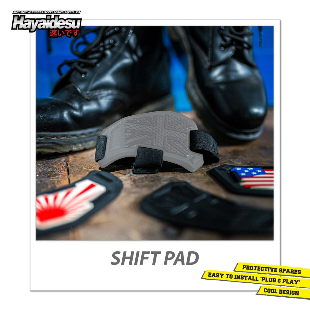 Hayaidesu Protective Shift Pad Pelindung Sepatu Motor