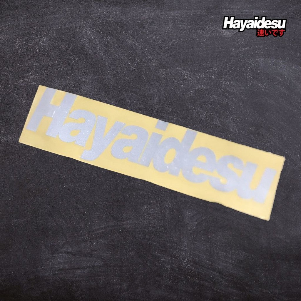Hayaidesu Logo Cutting Sticker Reflective