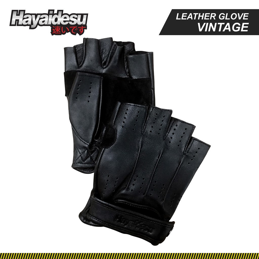 Hayaidesu Gloves Vintage Half Finger