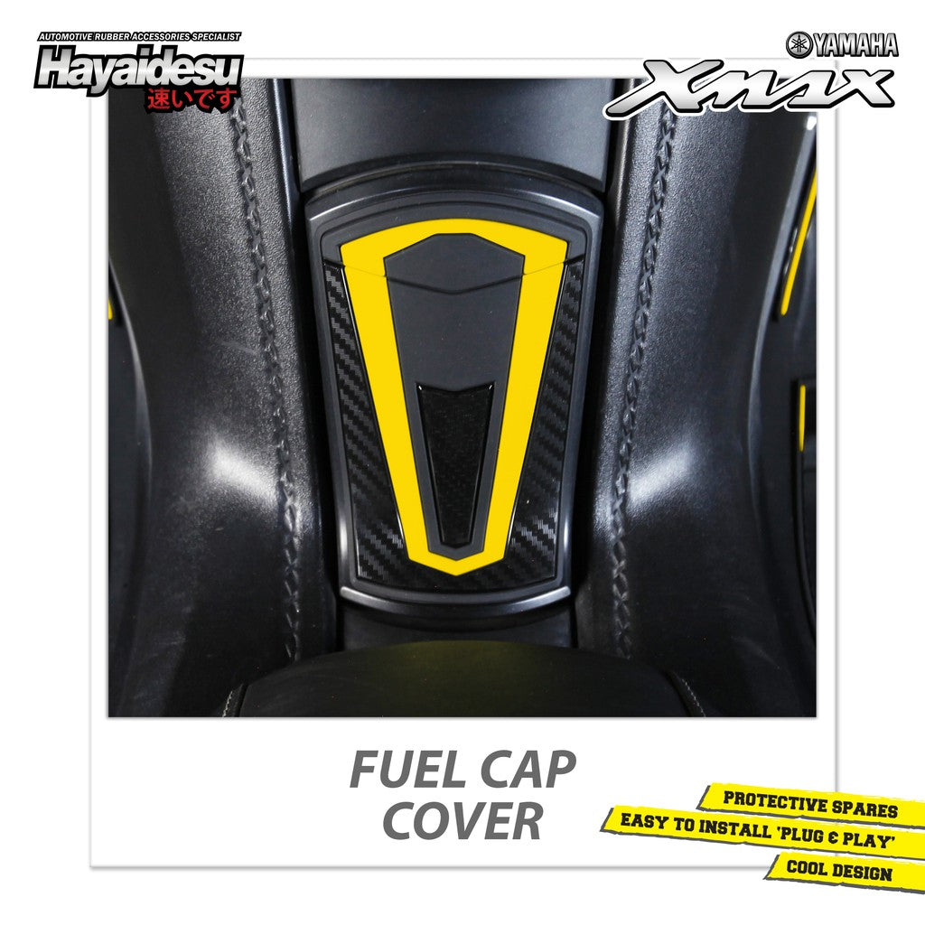 Hayaidesu Tank Pad Yamaha XMAX OLD Aksesoris Decal Variasi Carbon Pelindung Tangki