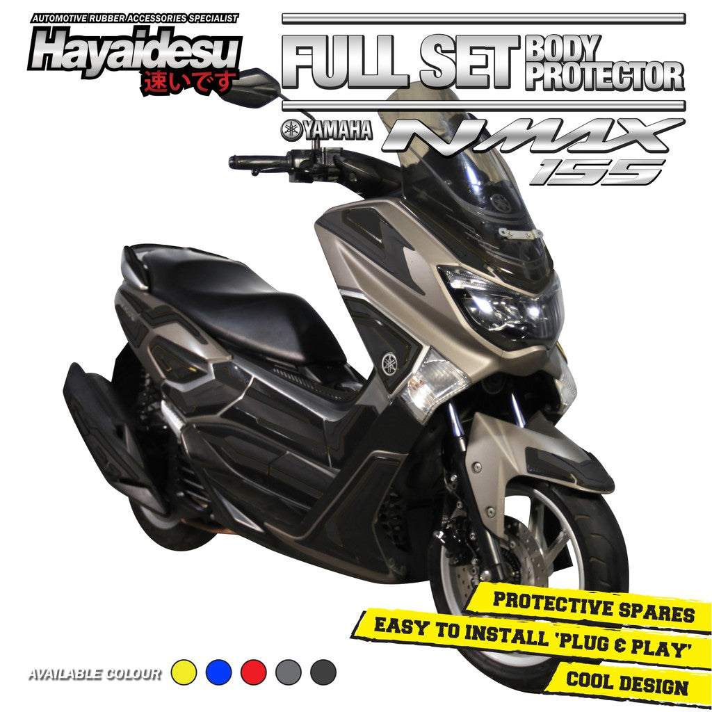 Hayaidesu Body Protector Yamaha NMAX OLD 2015-2019 Full set Aksesoris Decal Variasi Carbon Pelindung Body