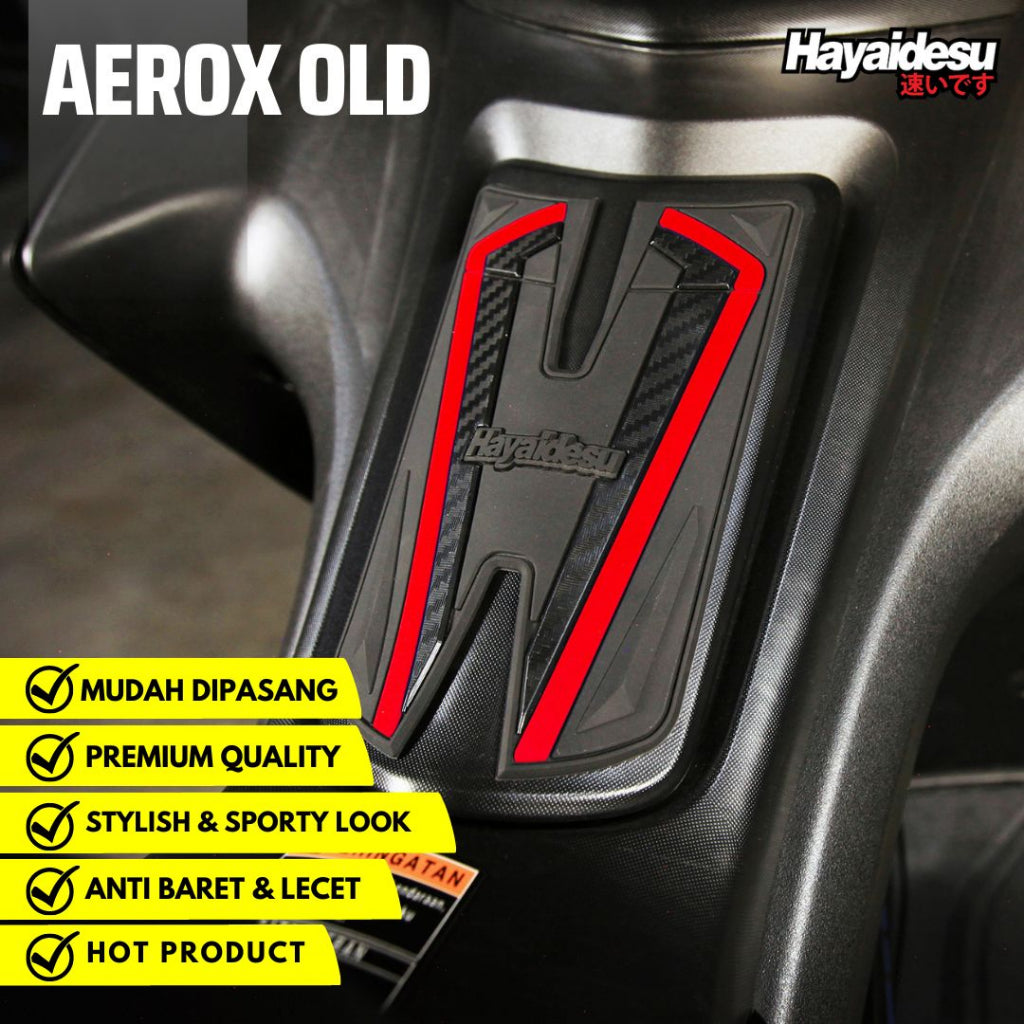 Hayaidesu Tank Pad Protector Cover Aerox Old Aksesoris Decal Variasi Carbon Pelindung Tutup Tanki