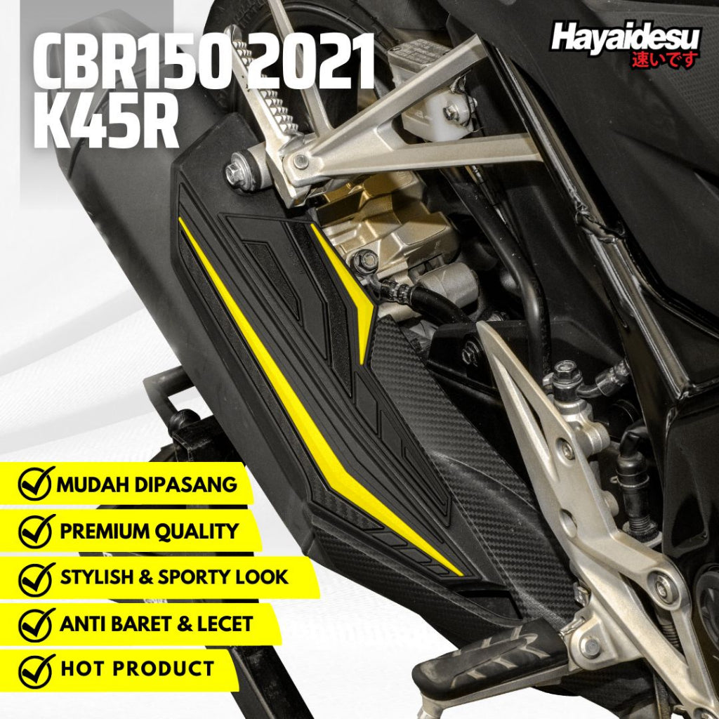Hayaidesu New CBR 150R K45R 2021 Body Protector Muffler Knalpot Cover