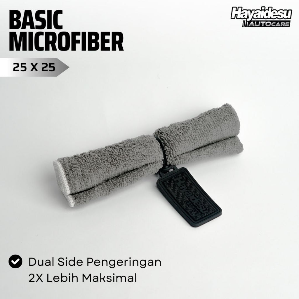 Hayaidesu Basic Microfiber 25 x 25 cm Kain Lap Pengering