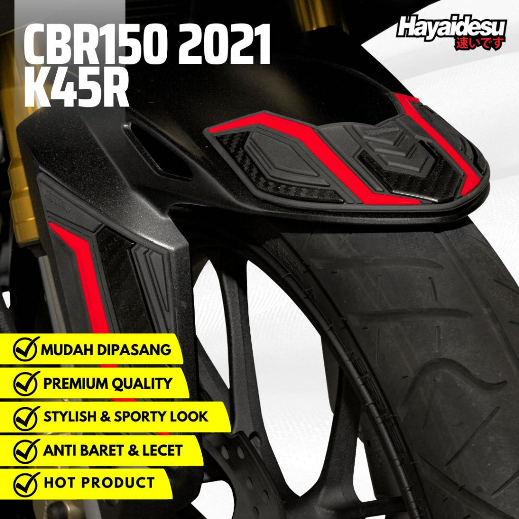 Hayaidesu New CBR 150R K45R 2021 Body Protector Front Fender Cover