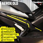 Hayaidesu Lower Deck Protector Aerox Old Aksesoris Decal Variasi Carbon Pelindung Body Aerox