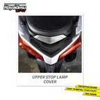Hayaidesu Upper Stomp Lamp Protector Cover Yamaha XMAX OLD Aksesoris Decal Variasi Carbon Xmax