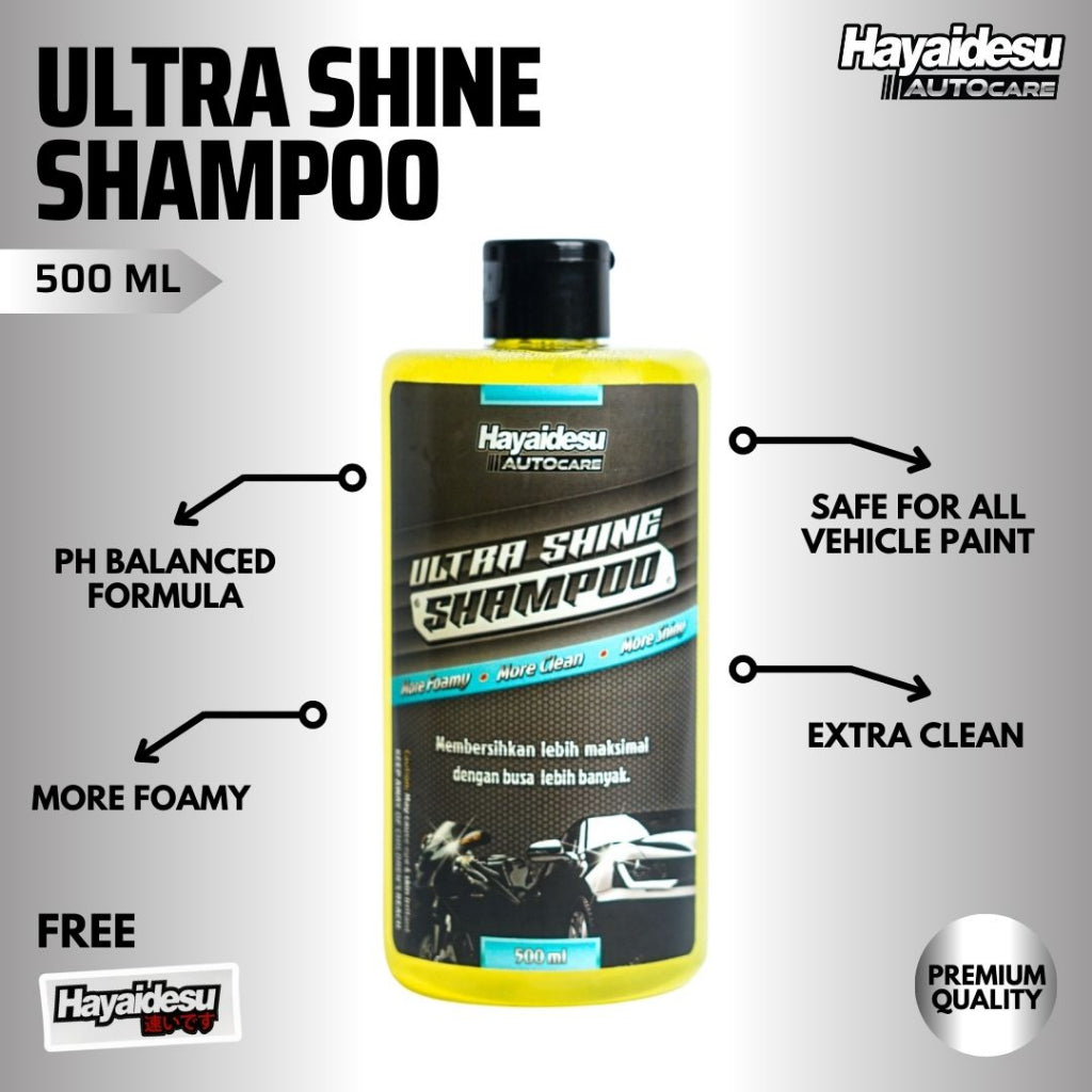 Hayaidesu Ultra Shine Shampoo Motor & Mobil