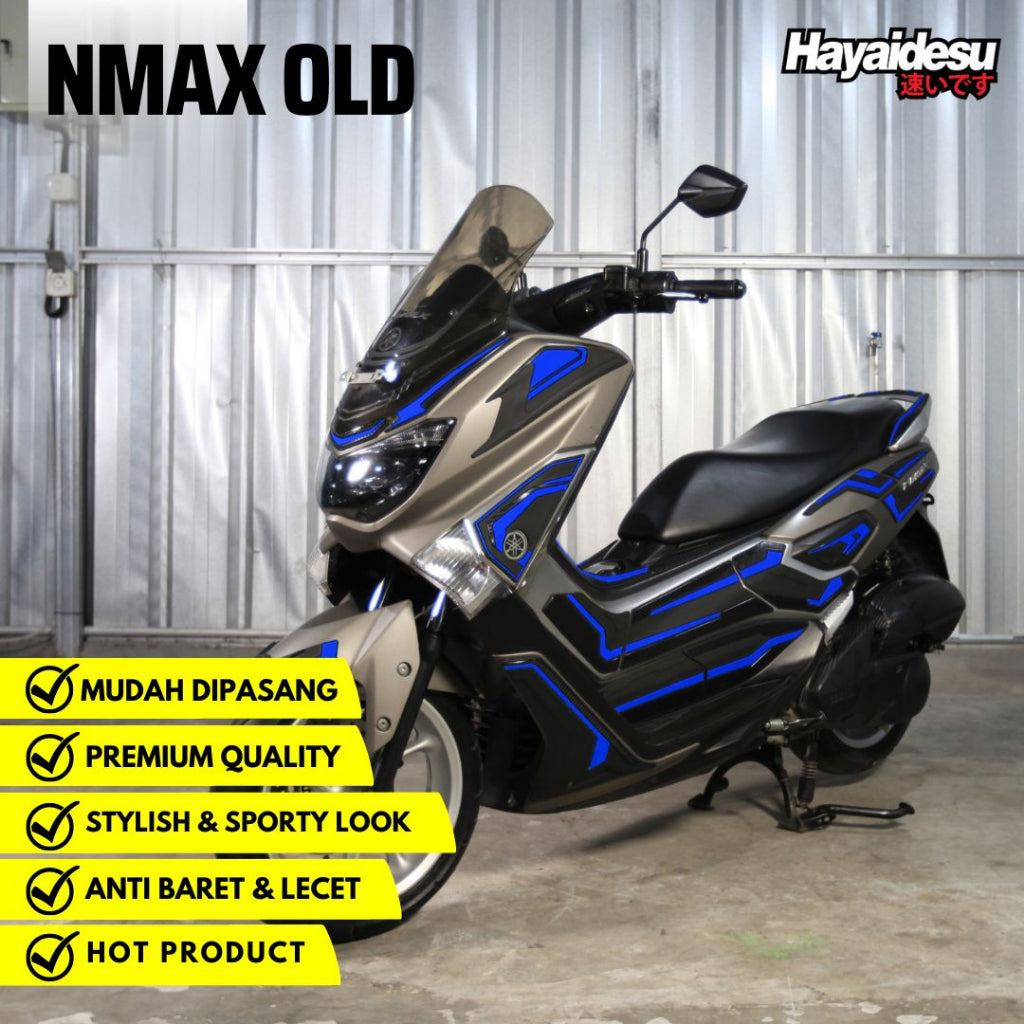 Hayaidesu Body Protector Yamaha NMAX OLD 2015-2019 Full set Aksesoris Decal Variasi Carbon Pelindung Body