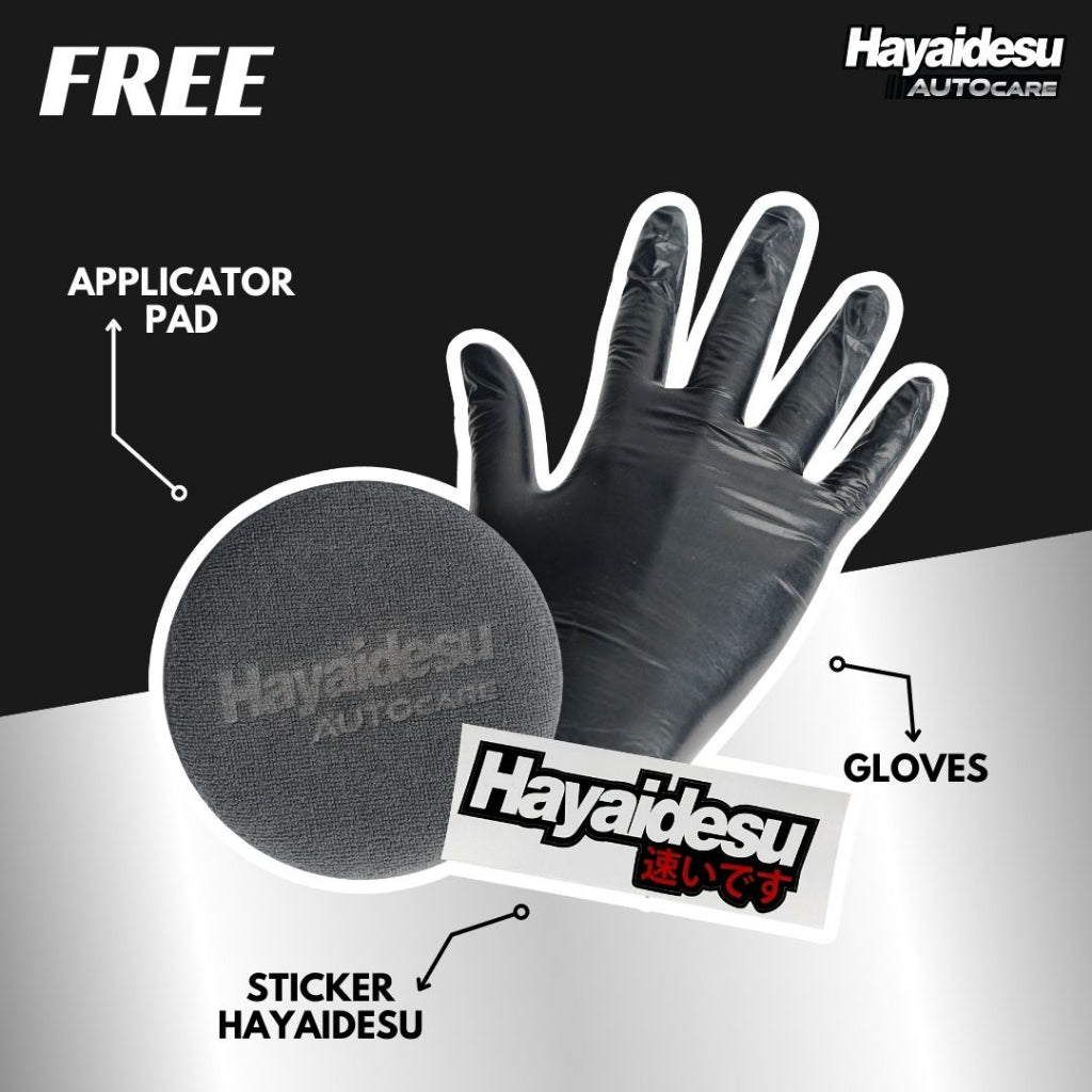 Hayaidesu Super Black/Penghitam Body Plastik Motor
