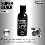Hayaidesu Super Black/Penghitam Body Plastik Motor