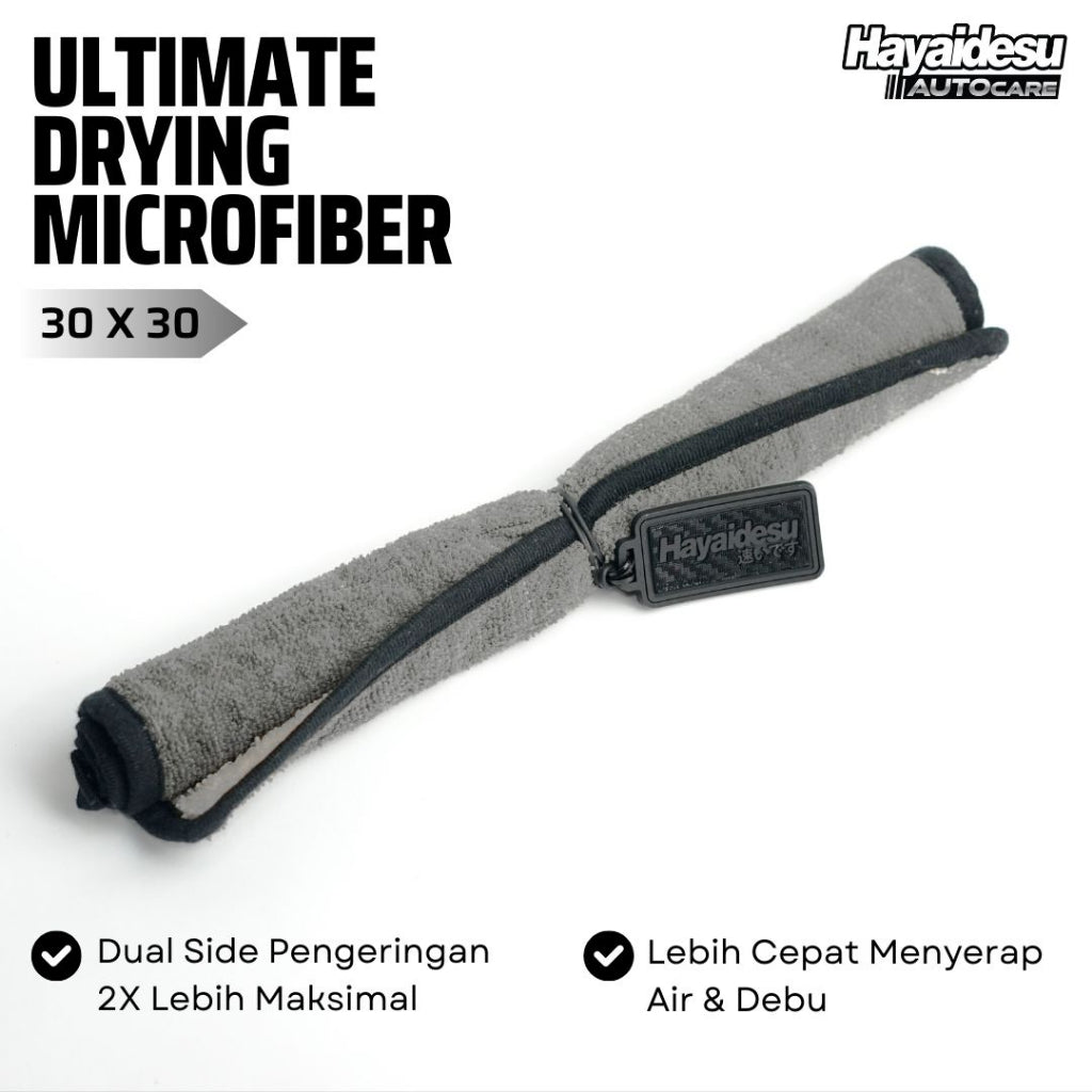 Hayaidesu Ultimate Drying Microfiber 30 x 30 Kain Lap Pengering Tebal 2 Warna