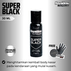 Hayaidesu Super Black/Penghitam Body Plastik Motor