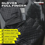 Hayaidesu Gloves Rhombus Half Finger