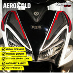Hayaidesu Upper Front Side Protector Cover Aerox Old Aksesoris Decal Variasi Carbon Tameng NVX