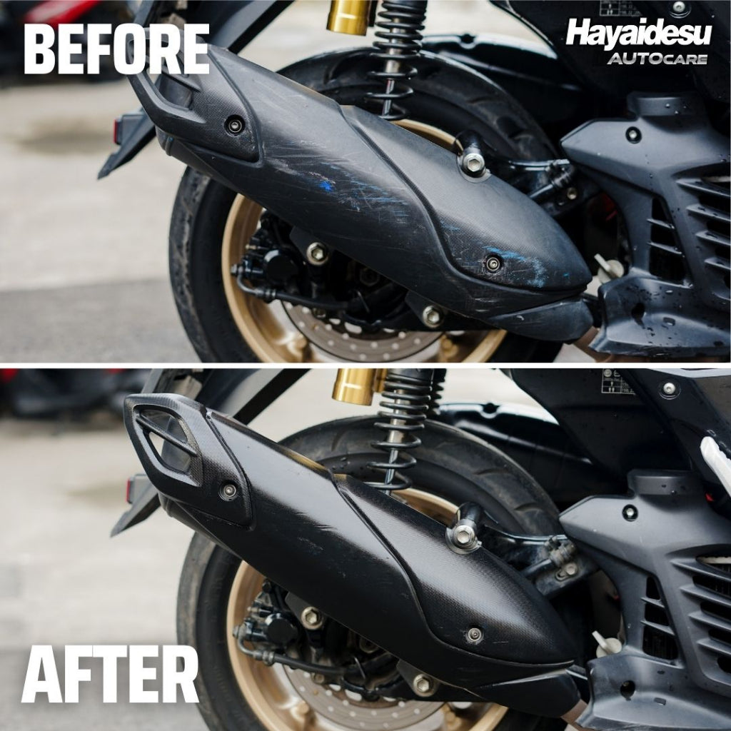 Hayaidesu Super Black/Penghitam Body Plastik Motor