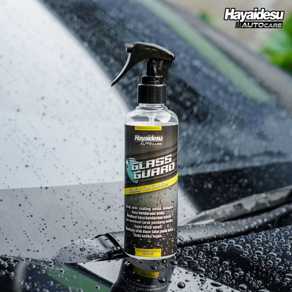 Hayaidesu GLASS GUARD - Semi Coating Kaca - Efek Daun Talas