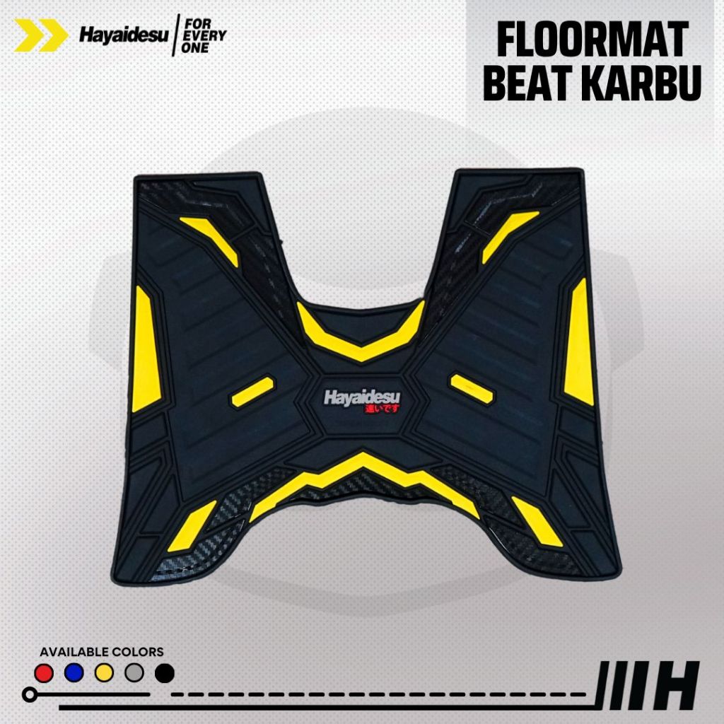 Hayaidesu Honda Beat Karbu Karpet Motor Floor Mat - Premium Quality