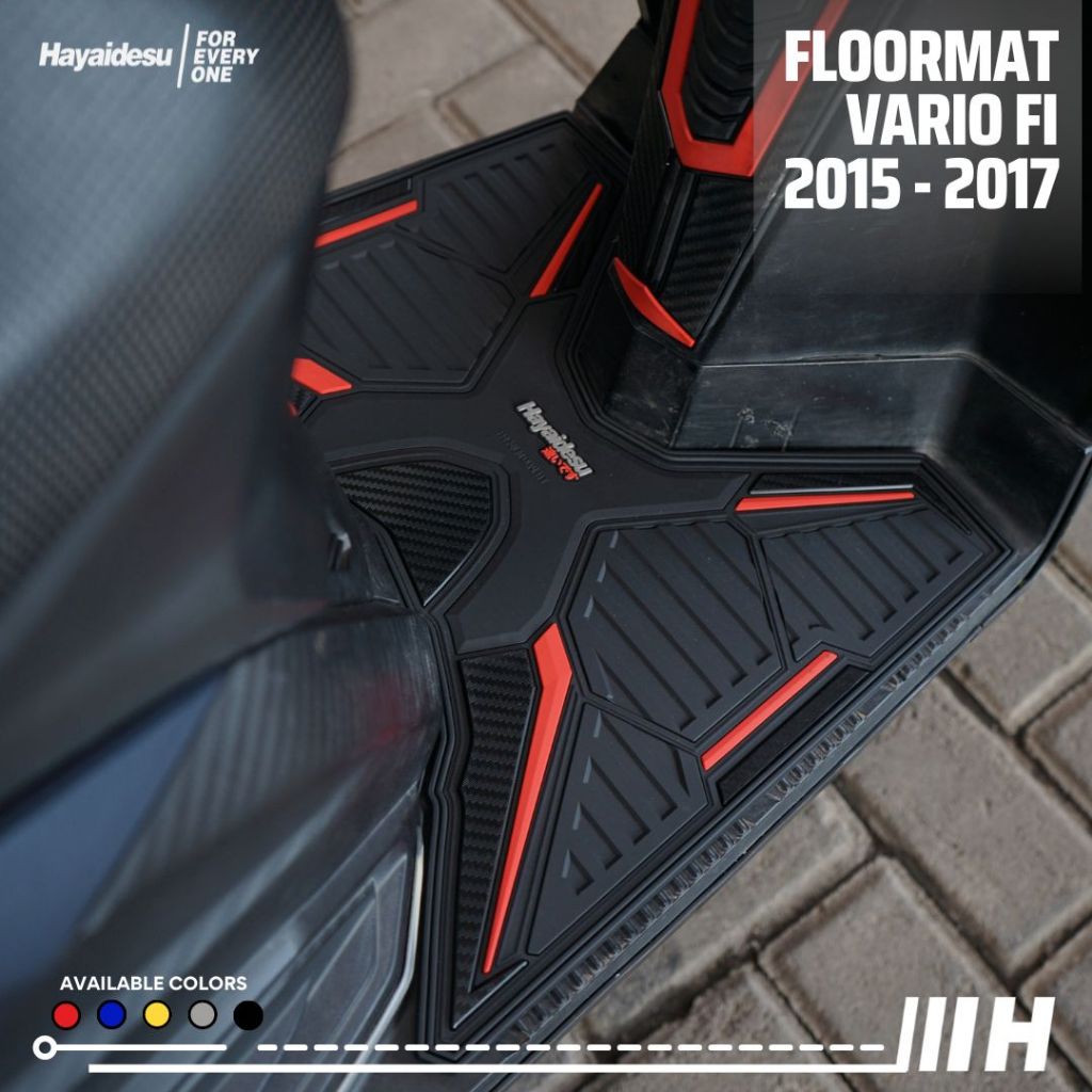 Hayaidesu Floor Mat Vario Fi 125/150/ Led Old (2015-2017) Karpet Motor - Premium Quality