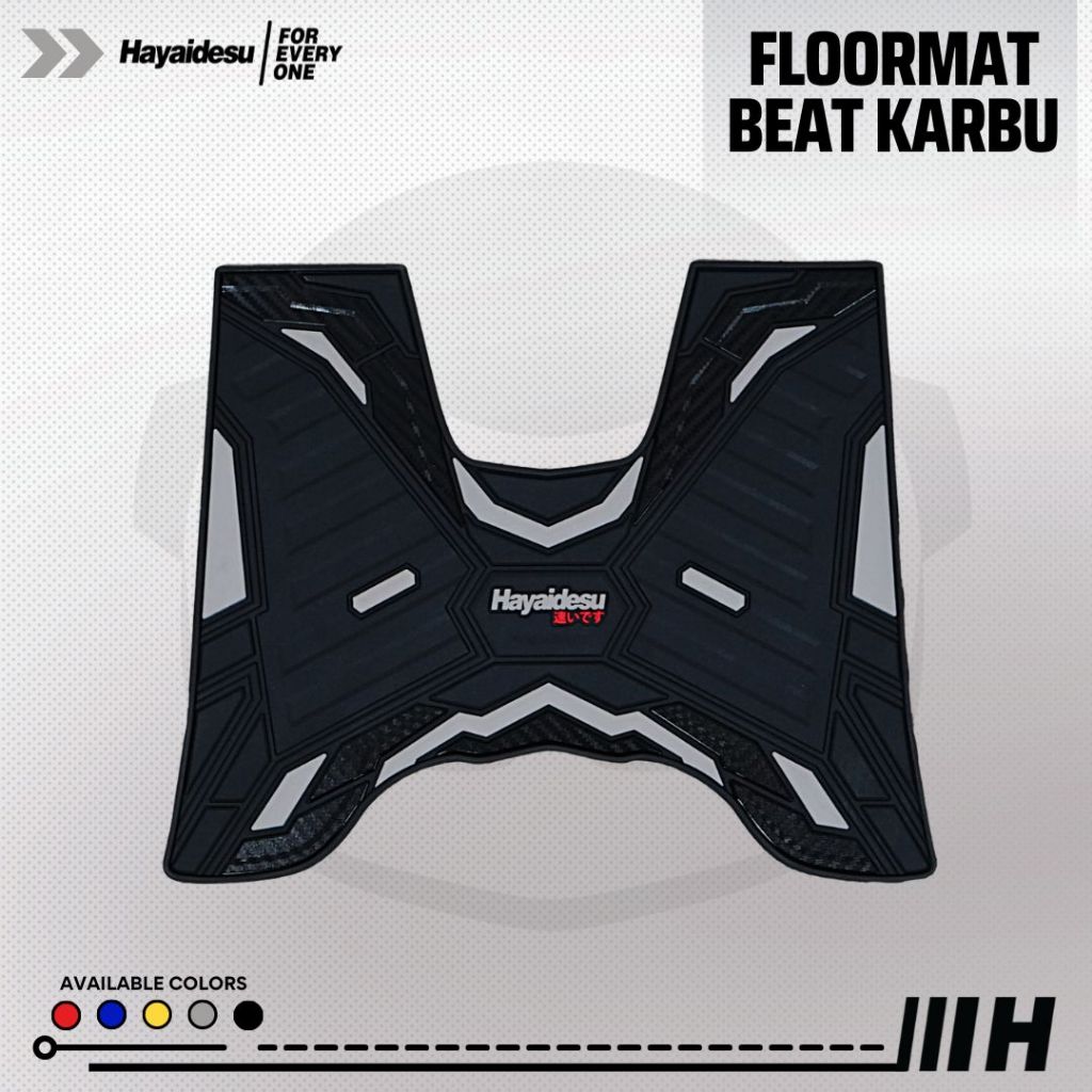 Hayaidesu Honda Beat Karbu Karpet Motor Floor Mat - Premium Quality