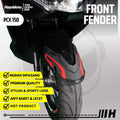 Hayaidesu Front Fender Protector Cover PCX 150 Aksesoris Decal Variasi Carbon Pelindung Spakbor