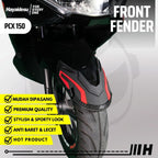Hayaidesu Front Fender Protector Cover PCX 150 Aksesoris Decal Variasi Carbon Pelindung Spakbor
