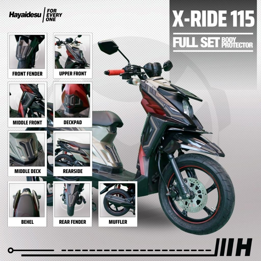 Hayaidesu Body Protector XRIDE 115 Full Set Cover