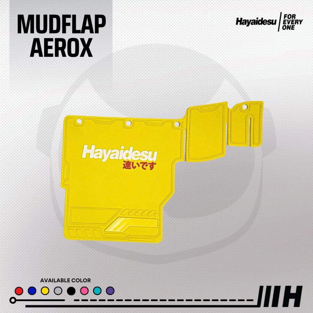Hayaidesu Mudflap Aerox Old & New Connected Penahan Lumpur - PREMIUM