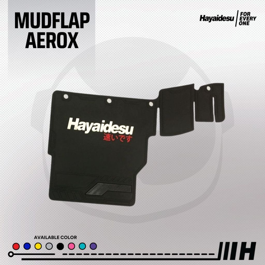 Hayaidesu Mudflap Aerox Old & New Connected Penahan Lumpur - PREMIUM