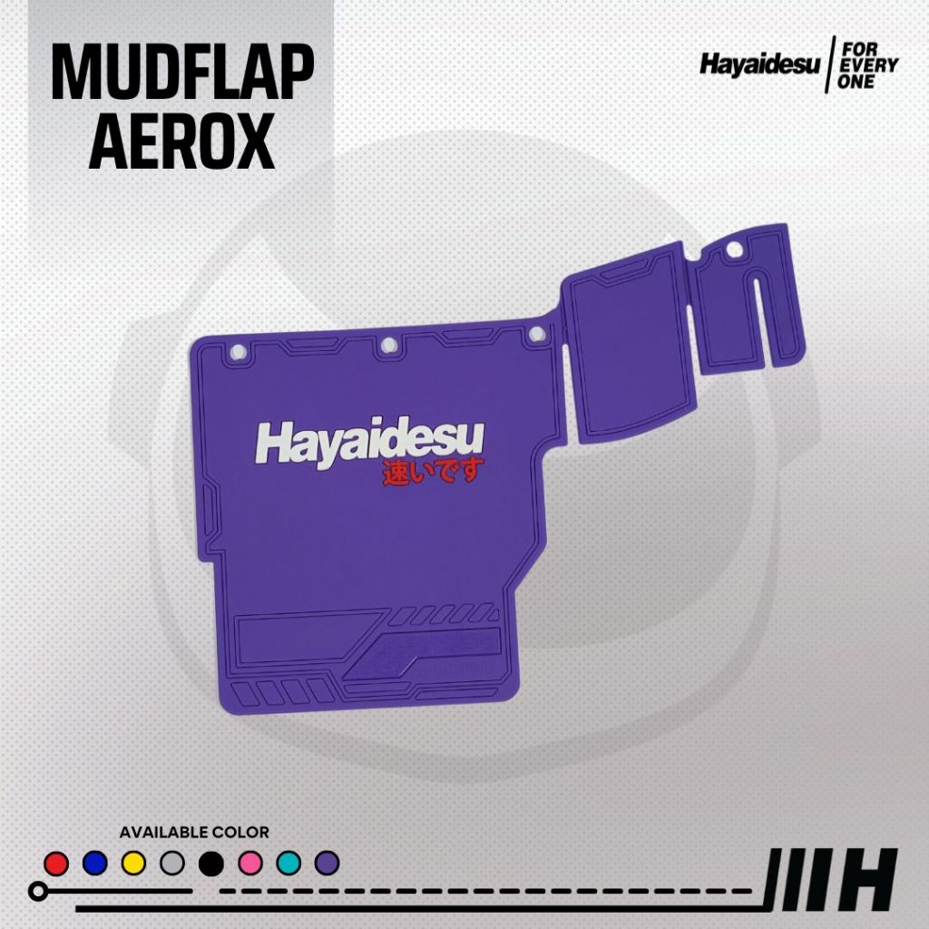 Hayaidesu Mudflap Aerox Old & New Connected Penahan Lumpur - PREMIUM