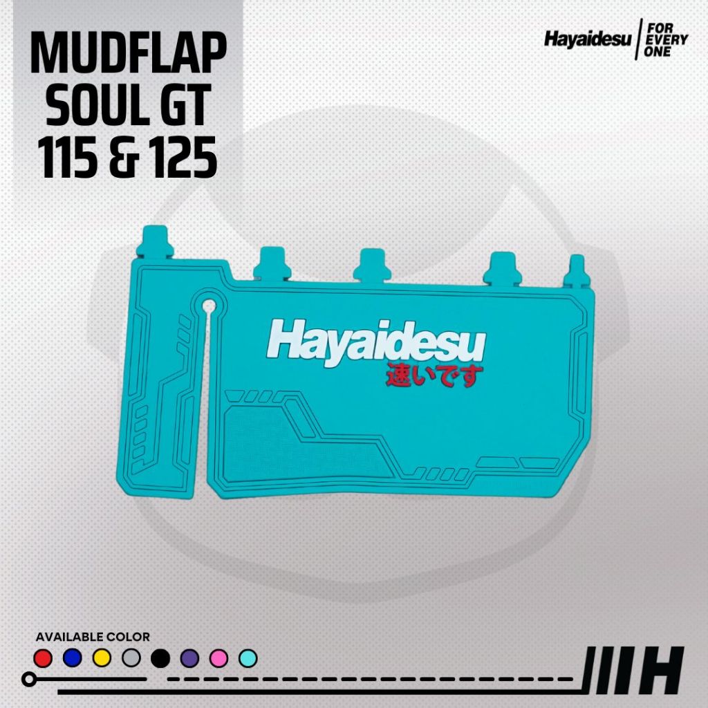 Hayaidesu Mud Flap MIO SOUL GT 125   Aksesoris Variasi Penahan Lumpur
