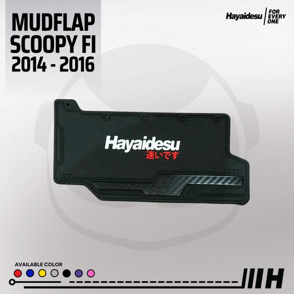 Hayaidesu Mudflap Scoopy 2014-2016 Penahan Lumpur - Premium