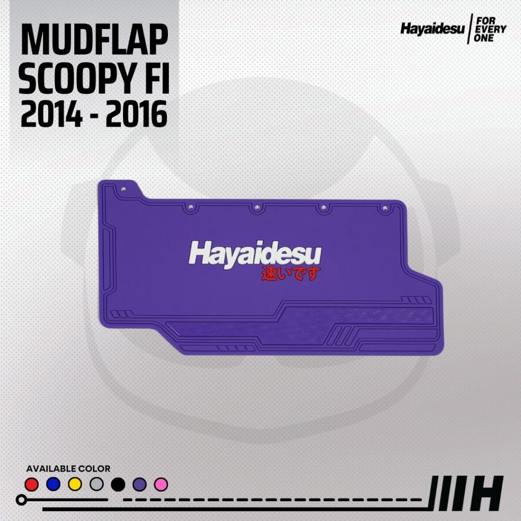 Hayaidesu Mudflap Scoopy 2014-2016 Penahan Lumpur - Premium