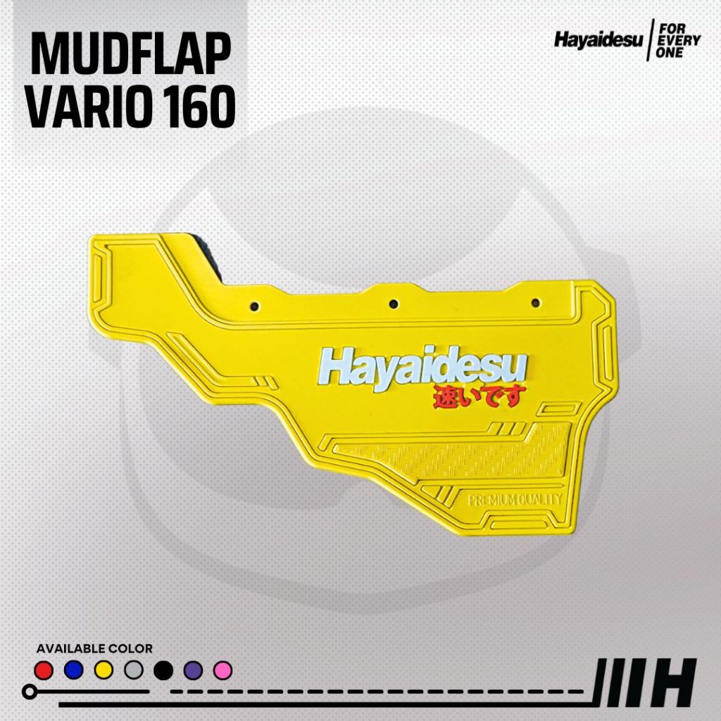 Hayaidesu Mud Flap VARIO 160 Penahan Lumpur - Premium