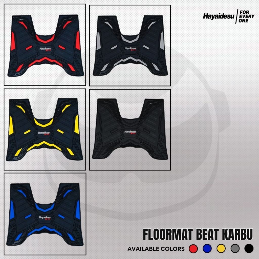 Hayaidesu Honda Beat Karbu Karpet Motor Floor Mat - Premium Quality