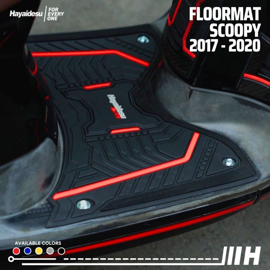 Hayaidesu Honda Scoopy Ring 12 (2017-2020) Karpet Motor Floor Mat - Premium Quality