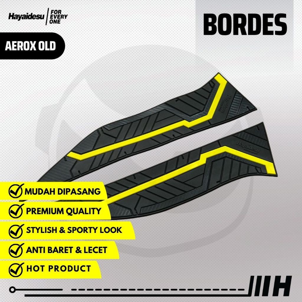 Hayaidesu Floor Step Boardrest Karpet Motor AEROX OLD Bordes -  Premium Quality