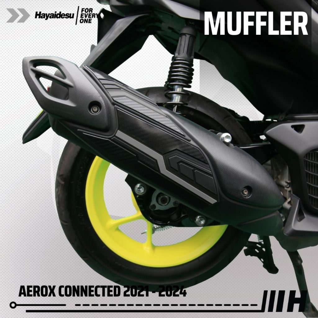 Hayaidesu AEROX Connected 2021-2024 Body Protector Muffler Knalpot Cover