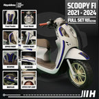 Hayaidesu Body Protector New Scoopy 2021 - 2024 Full Set Cover