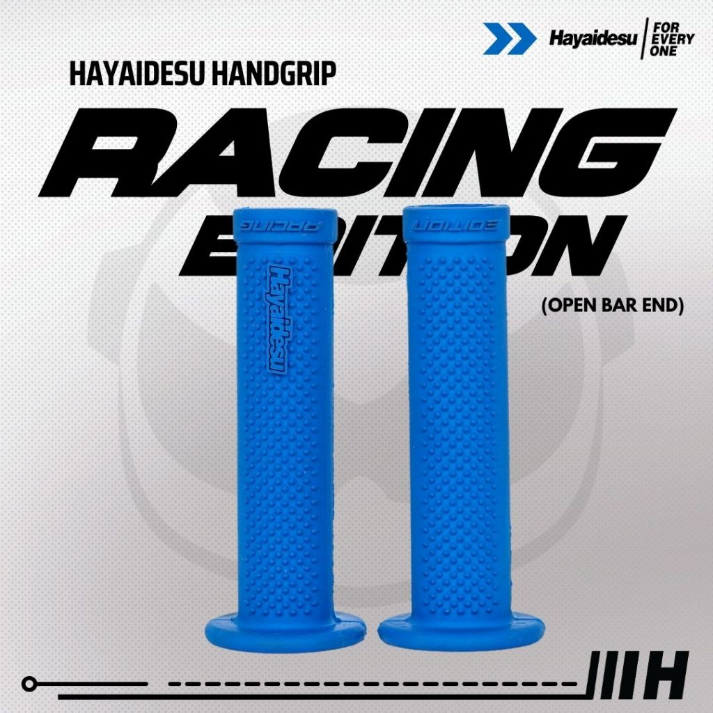 Hayaidesu Handgrip RACING (OPEN BAR END) - Hand Grip Motor Balap (Ujung Terbuka)