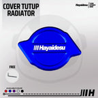 Hayaidesu Radiator Cap Cover CNC Anodize Model Blaze - COVER TUTUP RADIATOR MOTOR