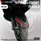 Hayaidesu Front Fender Protector Cover PCX 150 Aksesoris Decal Variasi Carbon Pelindung Spakbor