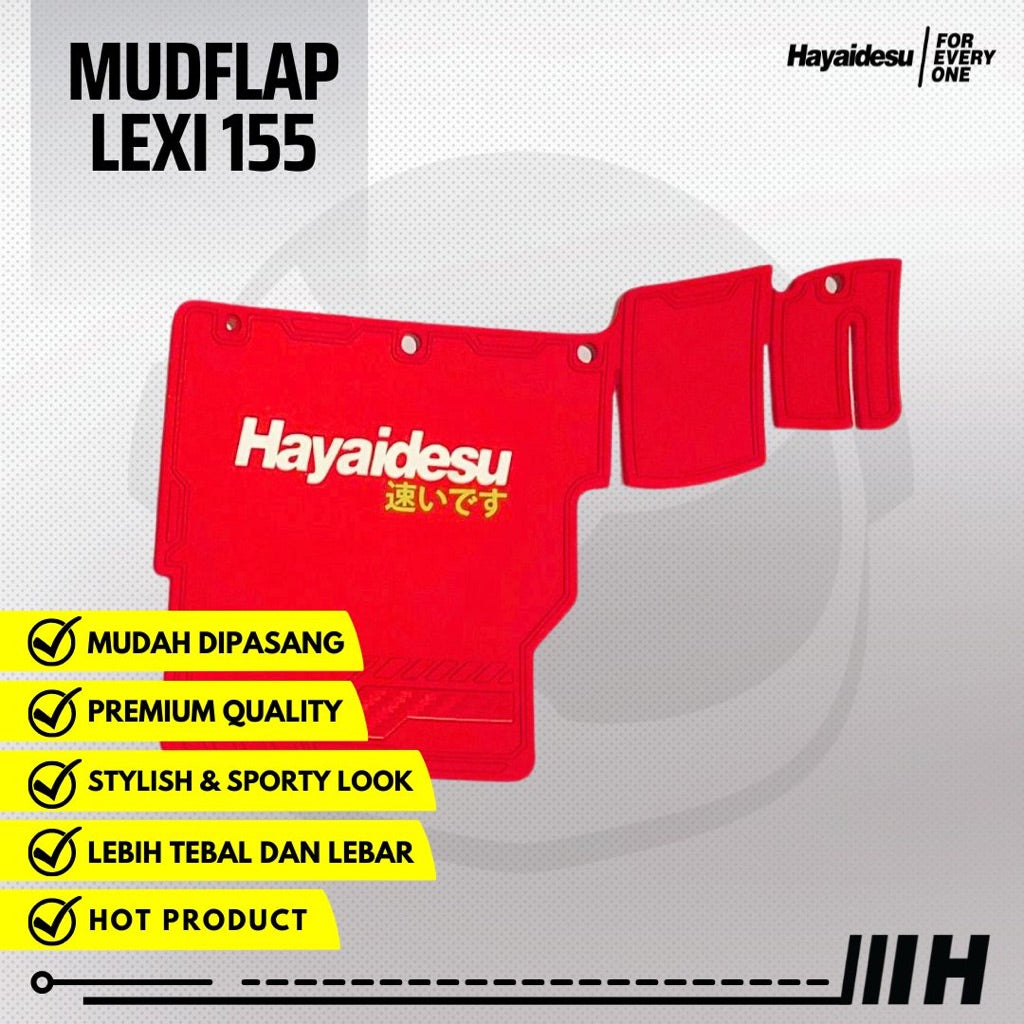 Hayaidesu Mud Flap LEXI LX 155 Penahan Lumpur Mudflap LEXI LX 155