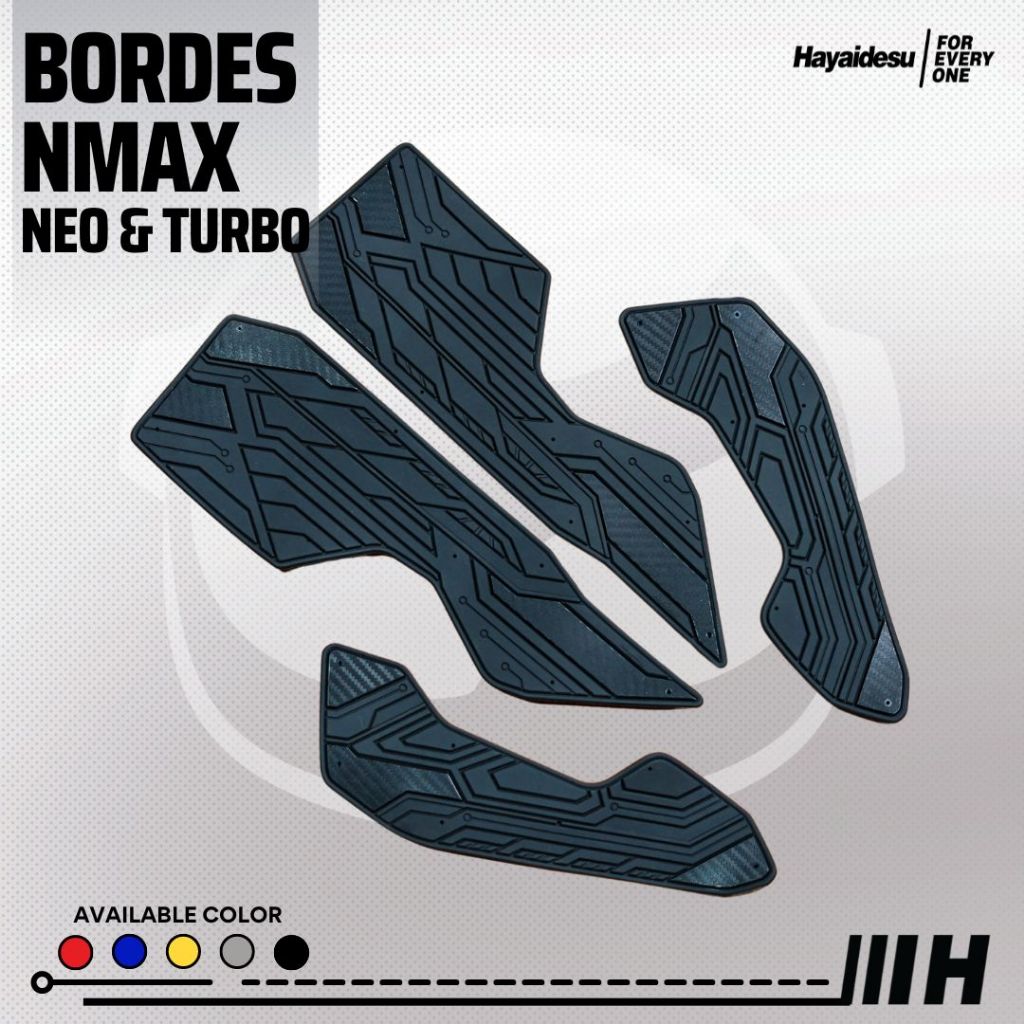 Hayaidesu Floor Step Boardrest Karpet Motor NMAX NEO & TURBO Bordes -  Premium Quality